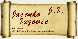 Jasenko Kuzović vizit kartica